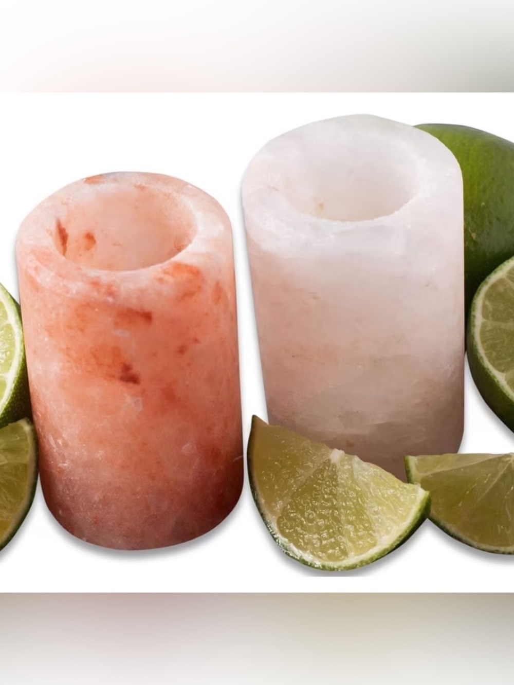 Set of 2 Himalayan Salt Shot Glass. Ditch the salt-just pour, serve with lime.